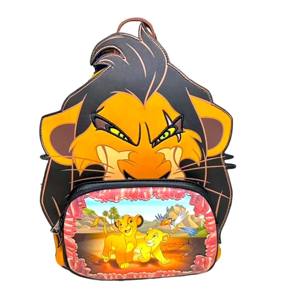 Loungefly Disney Lion King Scar Villains Scene Mini Backpack Simba Nala Zazu NWT - Picture 1 of 14